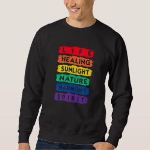 Sudadera Vida Curando Naturaleza Harmoney Spirit Bandera Lg