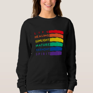 Sudadera Vida Curando Naturaleza Harmoney Spirit Bandera Lg