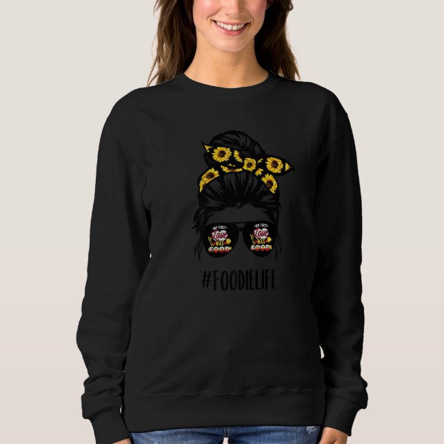 Sudadera Vida de alimento Vida de girasol Cocina de aliment (Anverso)