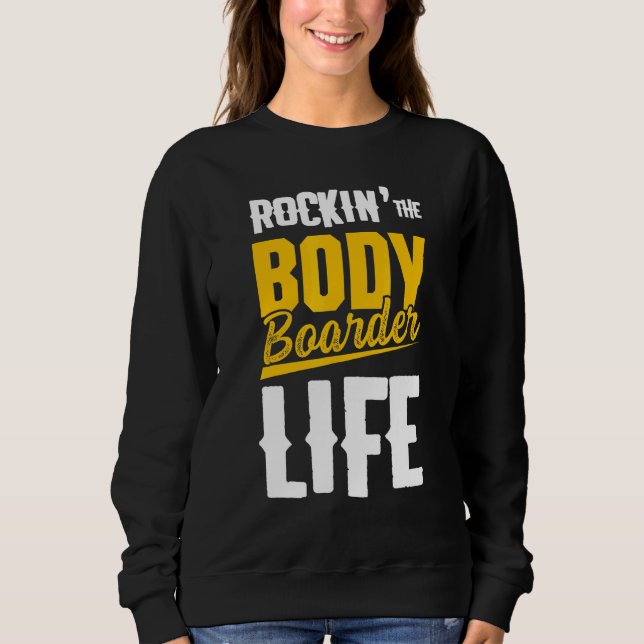 Sudadera Vida de Bodyboarding Bodyboard Bodyboarder (Anverso)