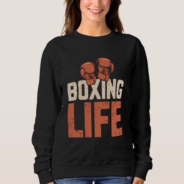 Sudadera Vida de boxeo para boxeadores profesionales aficio (Anverso)