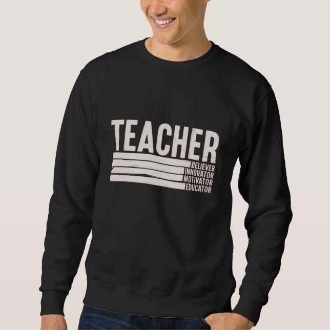 Sudadera Vida de maestro de vuelta al colegio  (Anverso)
