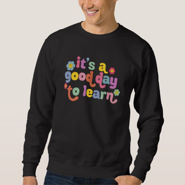 Sudadera Vida de maestro  Es un buen día para aprender (Anverso)