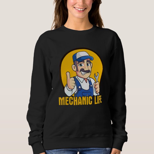 Sudadera Vida de Mecánico (Anverso)