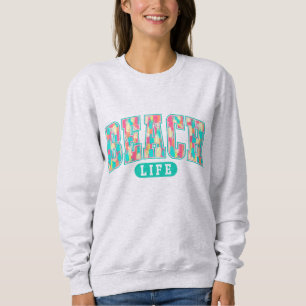 Sudadera Vida de Playa Vibraciones Costeras Amante del Oc