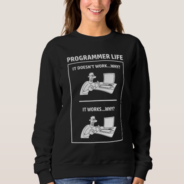 Sudadera Vida de Programador Informática Ciencias de la Com (Anverso)