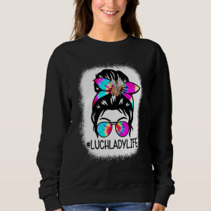 Sudadera Vida de Señora del Almuerzo con Moño Desordenado y