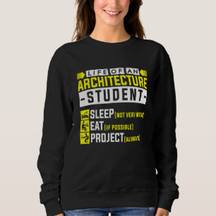 Sudadera Vida De Un Arquitecto Estudiantil De Arquitectura