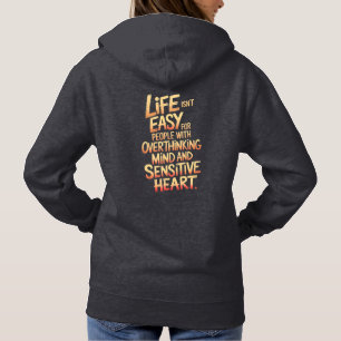 Sudadera Vida de un pensador superior y diseño sensible del