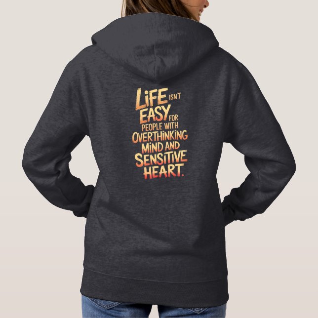 Sudadera Vida de un pensador superior y diseño sensible del (Reverso)