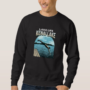 Sudadera Vida en el lago Kenai Lago Natación Alaska Nadador