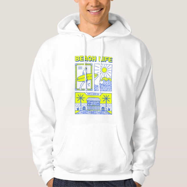 Sudadera Vida en la playa (Anverso)