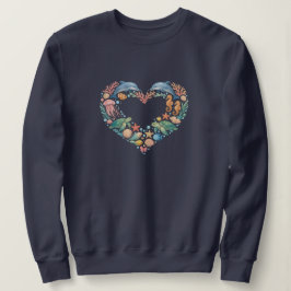 Sudadera Vida Marina del Corazón de Agua Salada