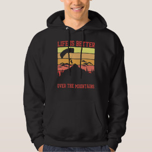 Sudadera Vida Mejor Sobre Montañas Parapente Buceo P