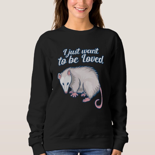 Sudadera Vida salvaje de animales de roedores de Opossum Cu (Anverso)