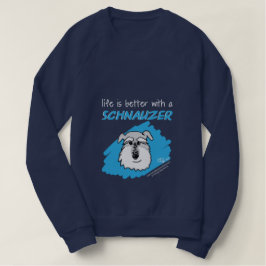 Sudadera Vida… Schnauzer - camiseta oscura (mujeres)