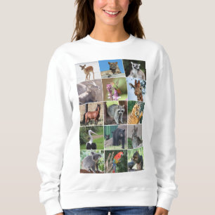 Sudadera Vida silvestre 15 animales capturados en el bosque