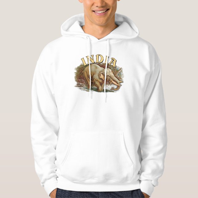 Sudadera Vida silvestre en India - Elefante indio (Anverso)