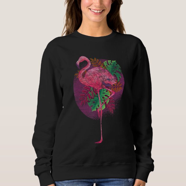 Sudadera Vida silvestre Exótica Rosa Fl (Anverso)