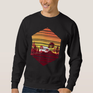 Sudadera Vida silvestre retro Árboles forestales al aire li