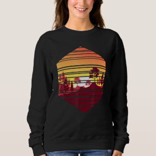 Sudadera Vida silvestre retro Árboles forestales al aire li