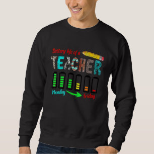 Sudadera Vida útil de un profesor de lunes a viernes Pa
