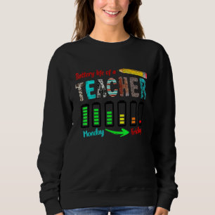 Sudadera Vida útil de un profesor de lunes a viernes Pa