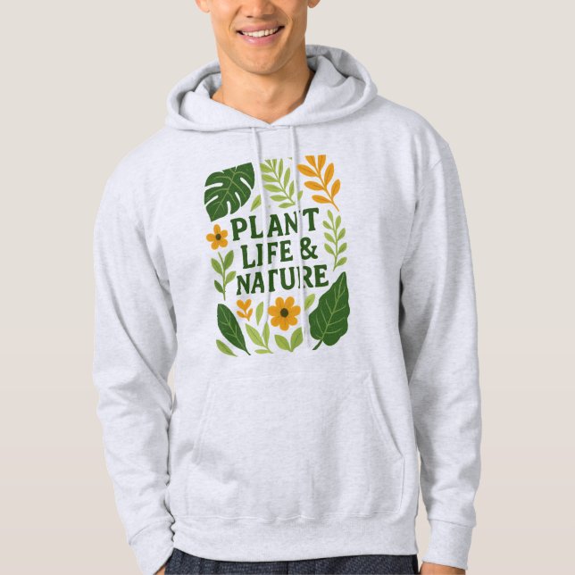Sudadera Vida vegetal y naturaleza - Diseño botánico (Anverso)