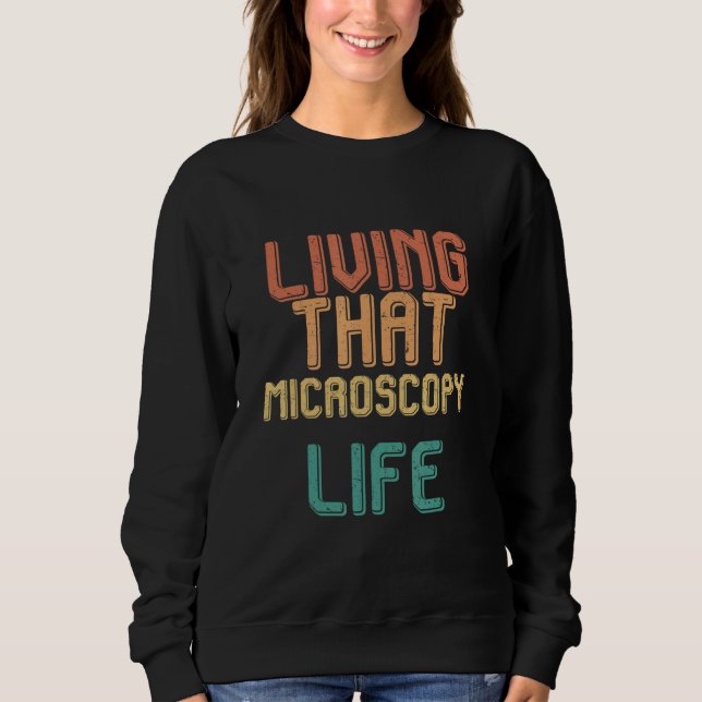 Sudadera Vida vintage que MICROSCOPÍA vida (Anverso)