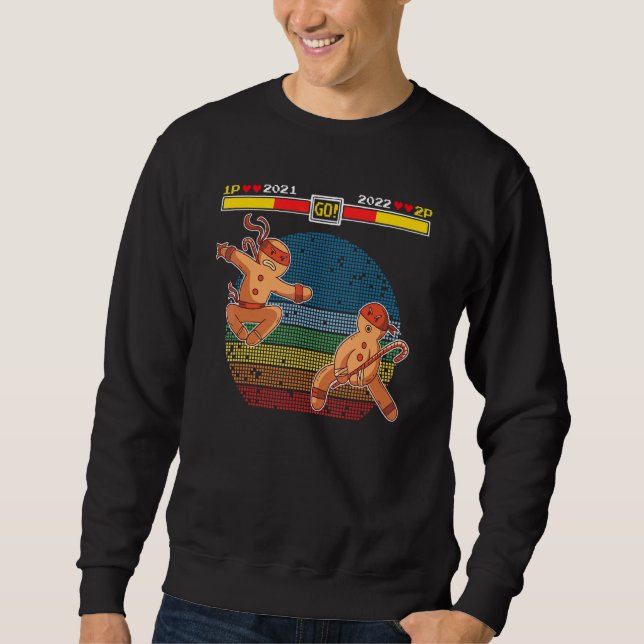 Sudadera Video Game Christmas Ninja Gingerbread Christmas G (Anverso)