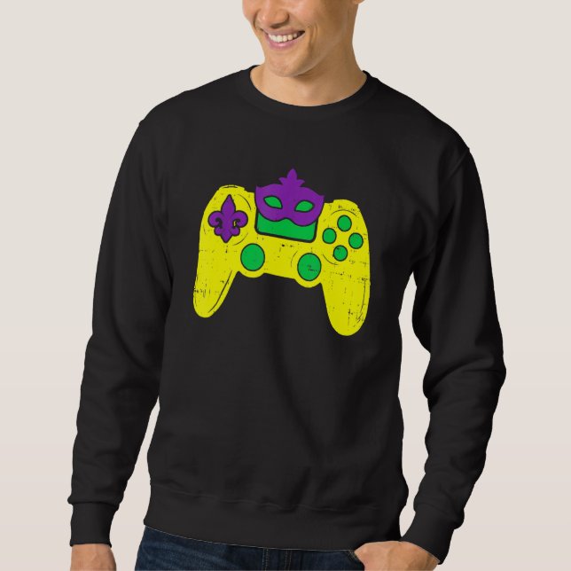 Sudadera Video Game Controller Gamer E Sports Mardi Gras Ca (Anverso)