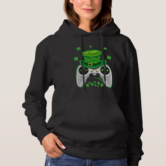 Sudadera Video Game Controller Irish Gamer Boys St Patricks (Anverso)