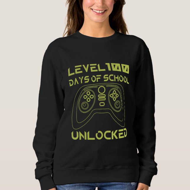 Sudadera Video Gamer 100th day of school ideas boy (Anverso)