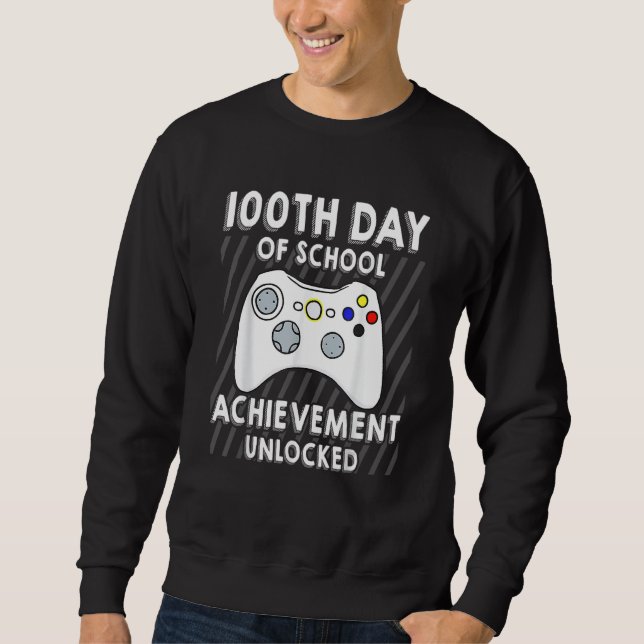 Sudadera Video Gamers 100th Day Of School Boys Kids (Anverso)