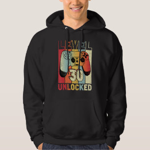 Sudadera Video jugador de nivel 30 desbloqueado 30 años hom