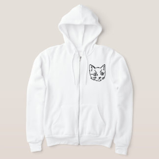 SUDADERA VIDEO KITTY CAT PIXEL ART ZIP HOODIE