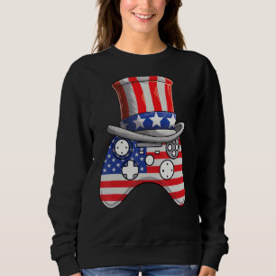 Sudadera Videojuego De Mens 4 De Julio Tío Sam Gorra Game C