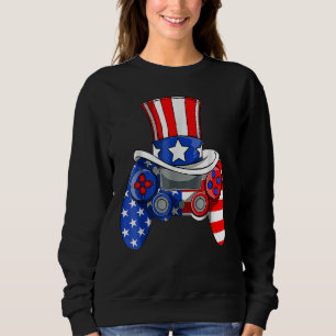 Sudadera Videojuego del 4 de julio para niños Bandera estad