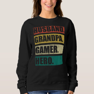 Sudadera Videojuego masculino Abuelo marido vintage