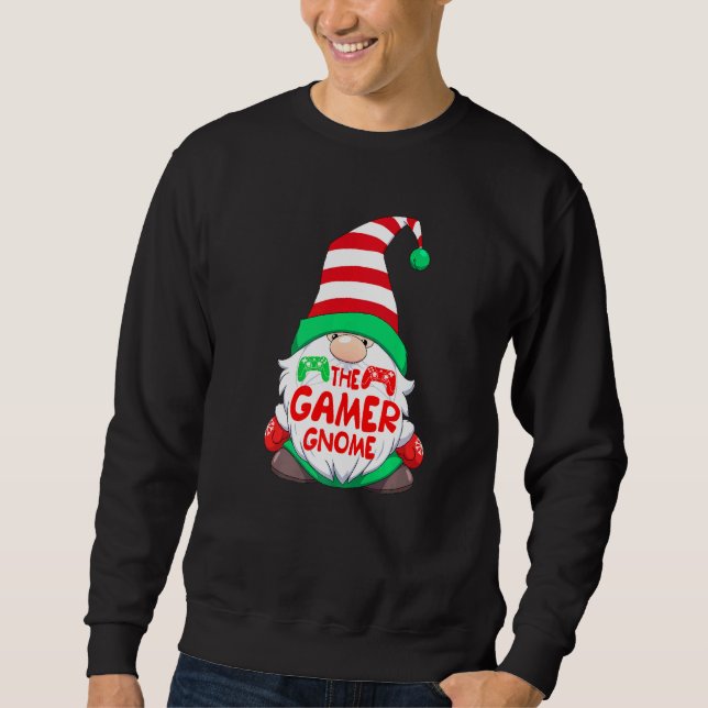 Sudadera Videojuegos de los Navidades Gamer Gnome (Anverso)