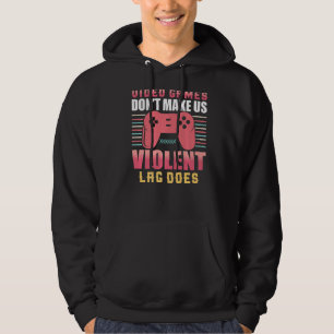 Sudadera Videojuegos no nos hacen jugar violentamente