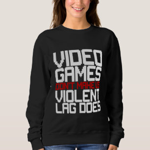 Sudadera Videojuegos no nos hacen pasar por un trabajo viol