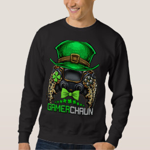 Sudadera Videojugador Duende Jugadores Día de San Patricio