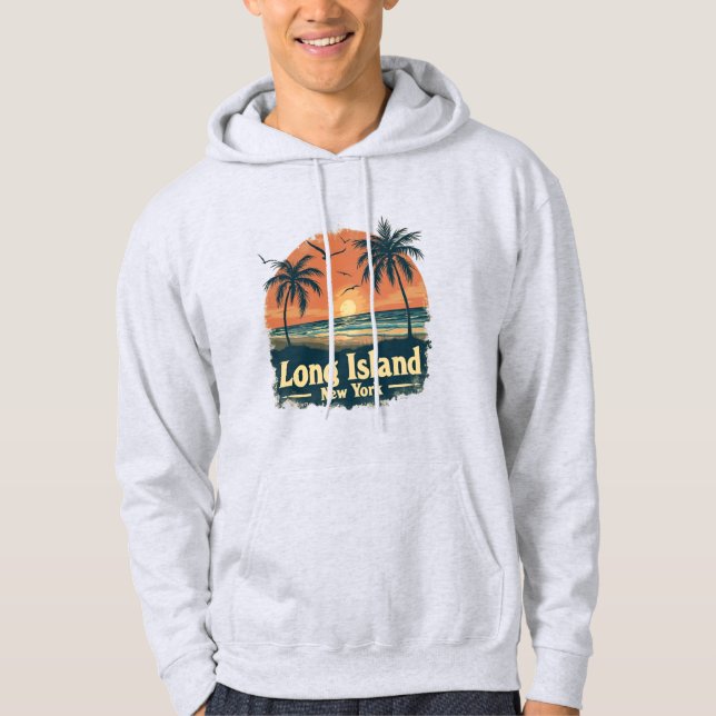 Sudadera Videos Retro Beach de Long Island New York (Anverso)