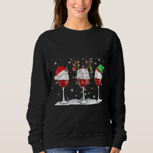 Sudadera Vidrio De Navidades De Vino De Vino De Leche