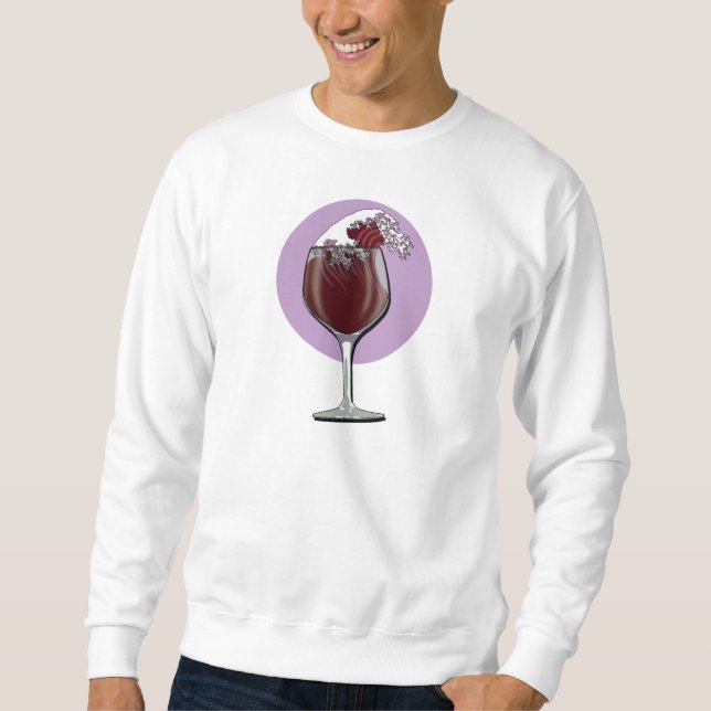 Sudadera Vidrio De Vino (Anverso)