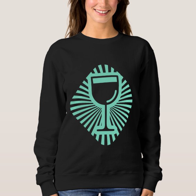 Sudadera Vidrio De Vino (Anverso)
