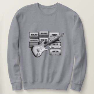 Sudadera Vieja guitarra y antigua cinta cassette