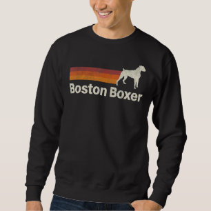 Sudadera Viejo Boxer Boston Retro Mom Dad Dog