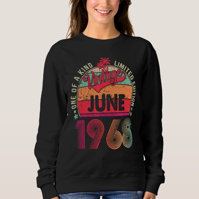 Sudadera Viejo cumpleaños número 54 desde junio de 1968 (Anverso)